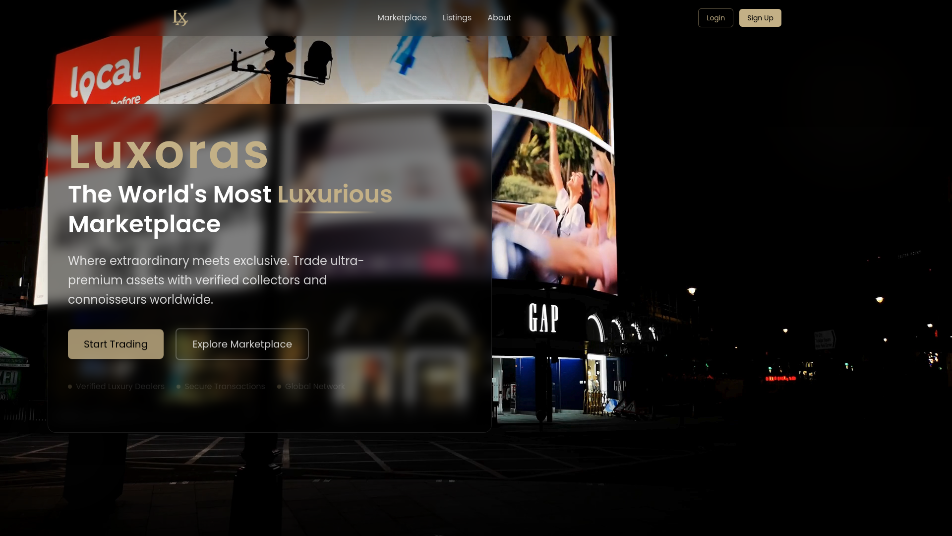 Luxoras Marketplace